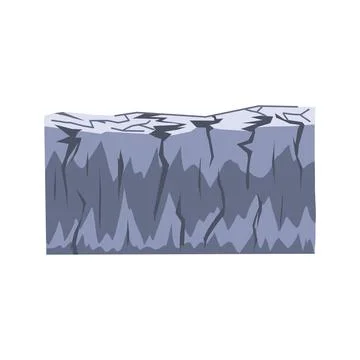Cracked ground cross section illustrating dry soil layers イラスト素材