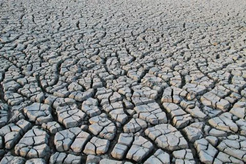 The cracked ground Foto stock
