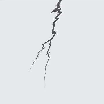 Cracked Ground Surface Texture Sketch, Earthquake Split Terrain Illustrazione stock