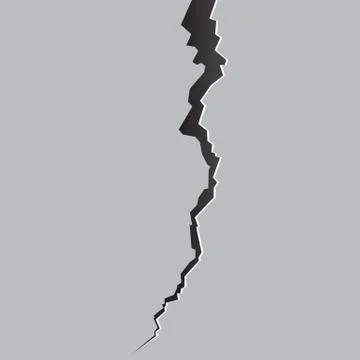 Cracked ground vector illustration isolated on white background Stock Illustration