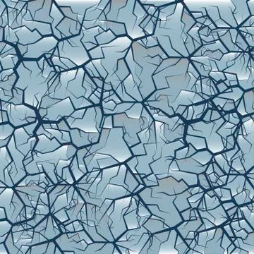 Cracked ice background Stock Illustration