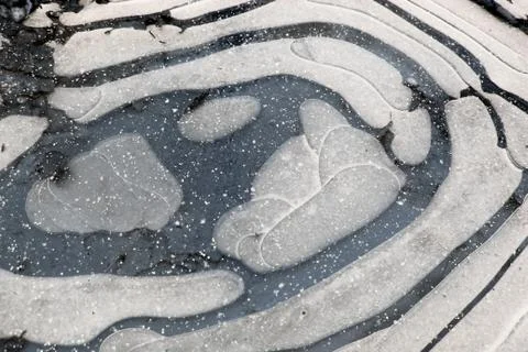 Cracked ice as the background Stock Photos