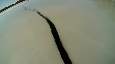 Cracked ice Stock Footage 37148591