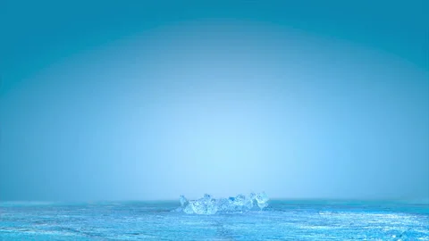 Cracked ice surface scattered Stock Footage 165291733