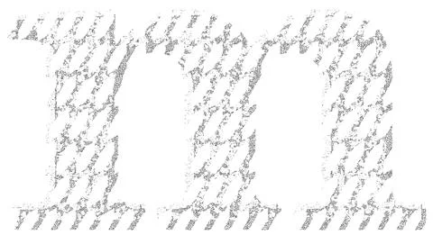 Cracked lines font.Lowercase letter. Stock Illustration