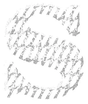 Cracked lines font.Lowercase letter. Stock Illustration