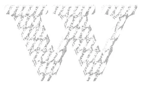 Cracked lines font.Lowercase letter. Stock Illustration