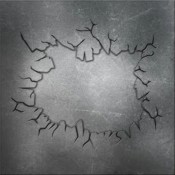 Cracked metal background Stock Illustration