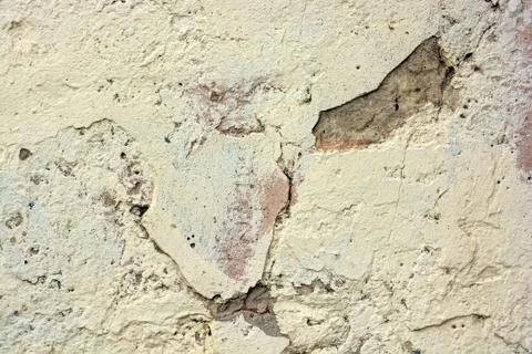 Cracked old cement plaster texture Stock Photos