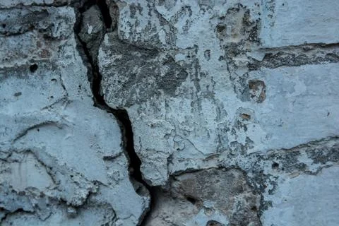 Cracked old cement plaster texture Foto stock