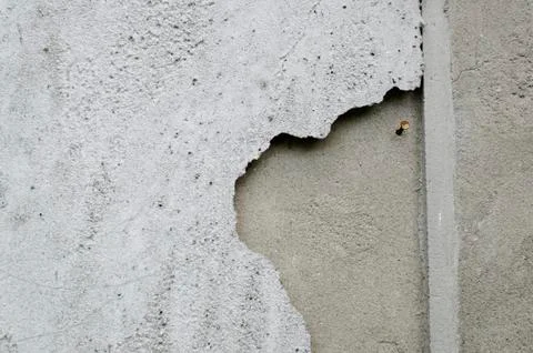 Cracked Old Cement Wall Texture Stock Photos