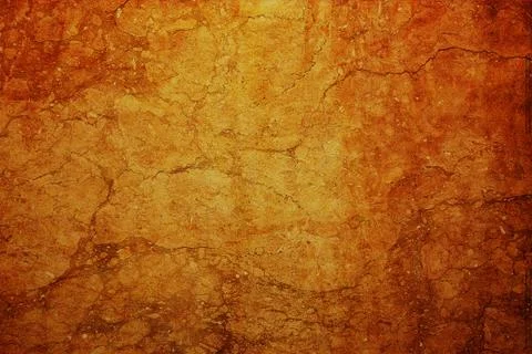 Cracked orange wall Stock Photos
