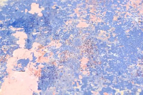 Cracked paint wall background. Old cracked paint on the concrete wall. Stock Photos