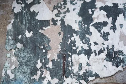 Cracked Paint on Wall Stock Photos