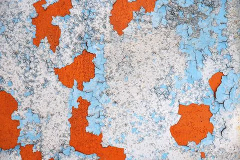 Cracked paint on the wall Stock Photos