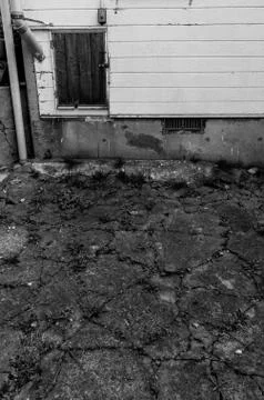 Cracked pavement Stock Photos