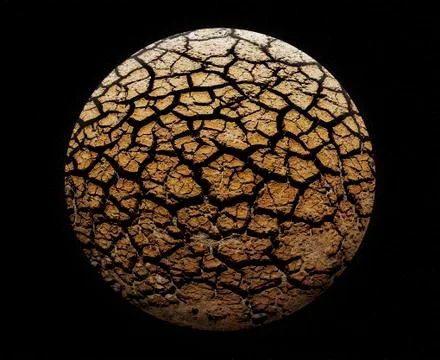 Cracked planet Foto stock
