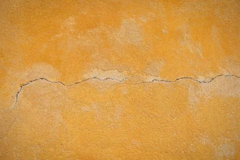Cracked plastered wall Stock Photos