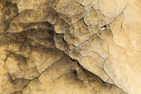 Cracked plastic floor Stock Photos