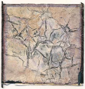 Cracked Polaroid Old Scan - Decayed Grungy Texture #66 Stock Photos
