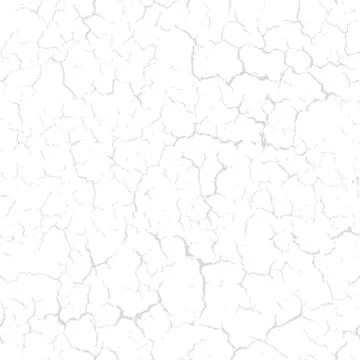 Cracked seamless pattern vector eps8 split texture. Light gray cracks on whit Stock Illustration