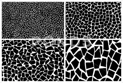 Cracked set Stock Illustration