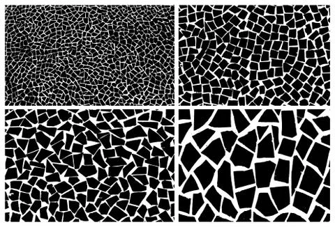 Cracked set Stock Illustration