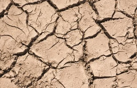 Cracked soil pattern background Stock Photos