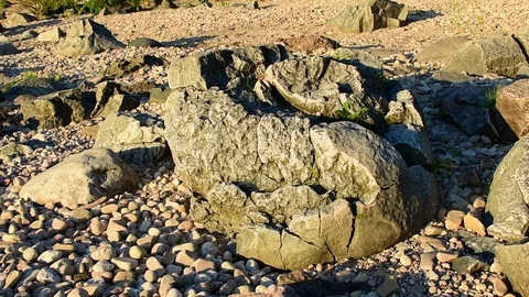 Cracked stone Stock Footage 110835856