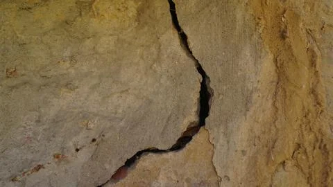 Cracked Stone Surface Close-Up Stock Photos