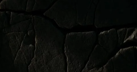 Cracked Stone Surface in mystical lighting Stock Footage 271322200