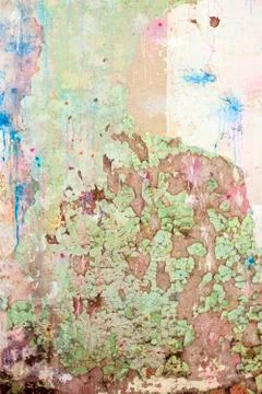 Cracked stone wall background Stock Photos