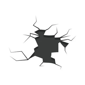 Cracked surface explosion Stock Illustration