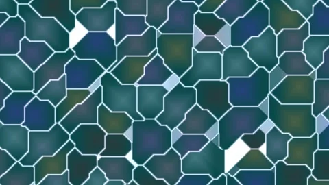 Cracked Surface with Geometric Pattern and Lighting. Video stock 329928195