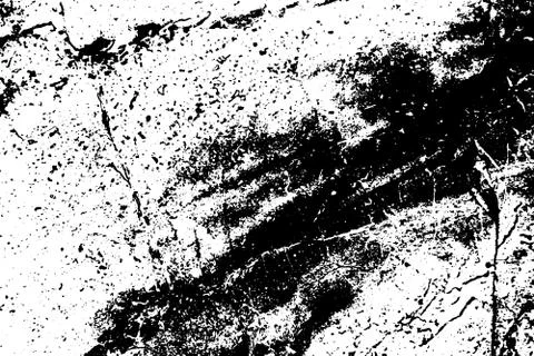 Cracked Surface Grunge Texture Vector Overlay. Distressed Grungy Illustrazione stock
