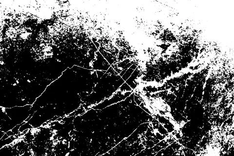 Cracked Surface Grunge Texture Vector. Uneven Overlay. Distresse Illustrazione stock