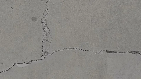 Cracked texture concrete floor cement wall broken for background Stock Footage 278402818