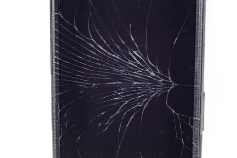 Cracked Touch Screen Phone, background, texture Stock Photos