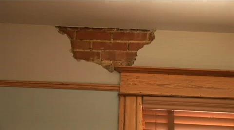 Cracked wall 2 Video stock 567849