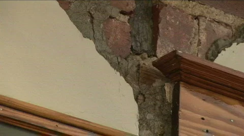 Cracked wall 3 库存影片 567833