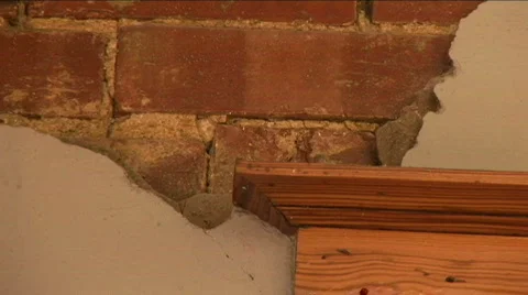 Cracked wall 库存影片 567864