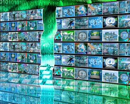 Cracked wall Illustrazione stock