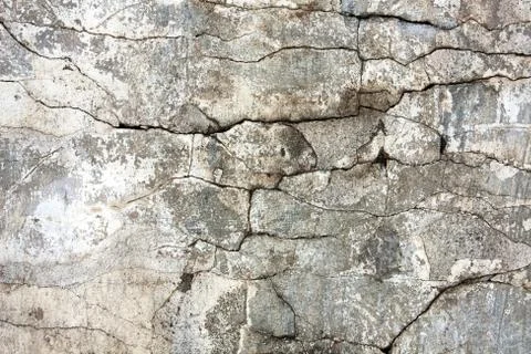 Cracked wall Foto stock