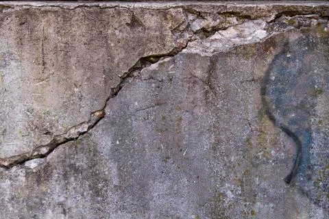 Cracked wall Stock Photos