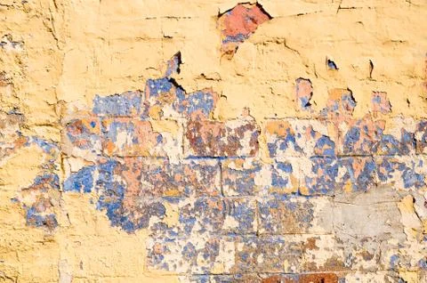 Cracked wall Foto stock