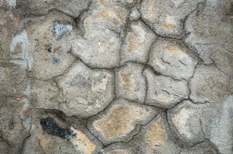 Cracked wall texture Stock Photos