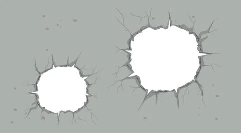 Cracked Wall Vector Illustration 스톡 일러스트