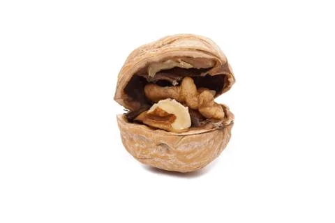 Cracked walnut Stock Photos