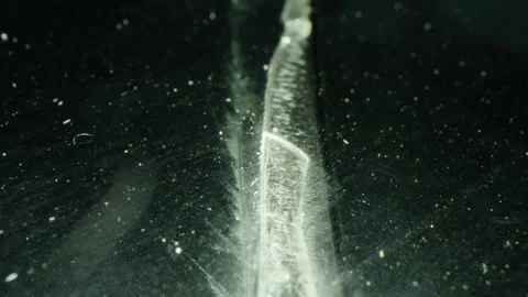 Cracked windshield on car after accident Stock Footage 300380307