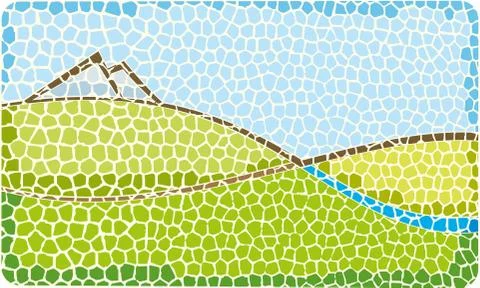 Cracked_valley Stock Illustration